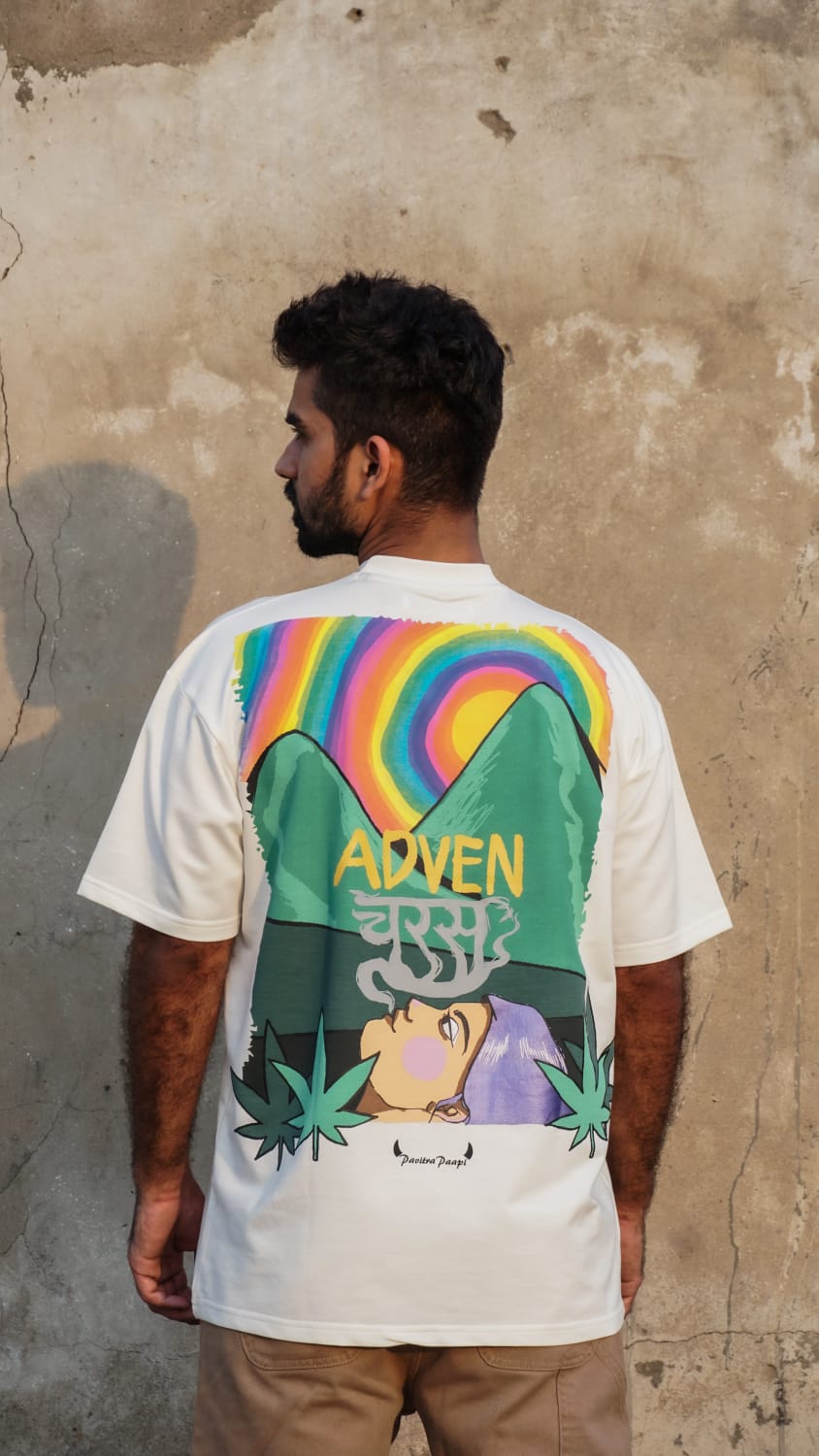 AdvenCHARAS cotton T-shirt by Pavitra Paapi, view 4
