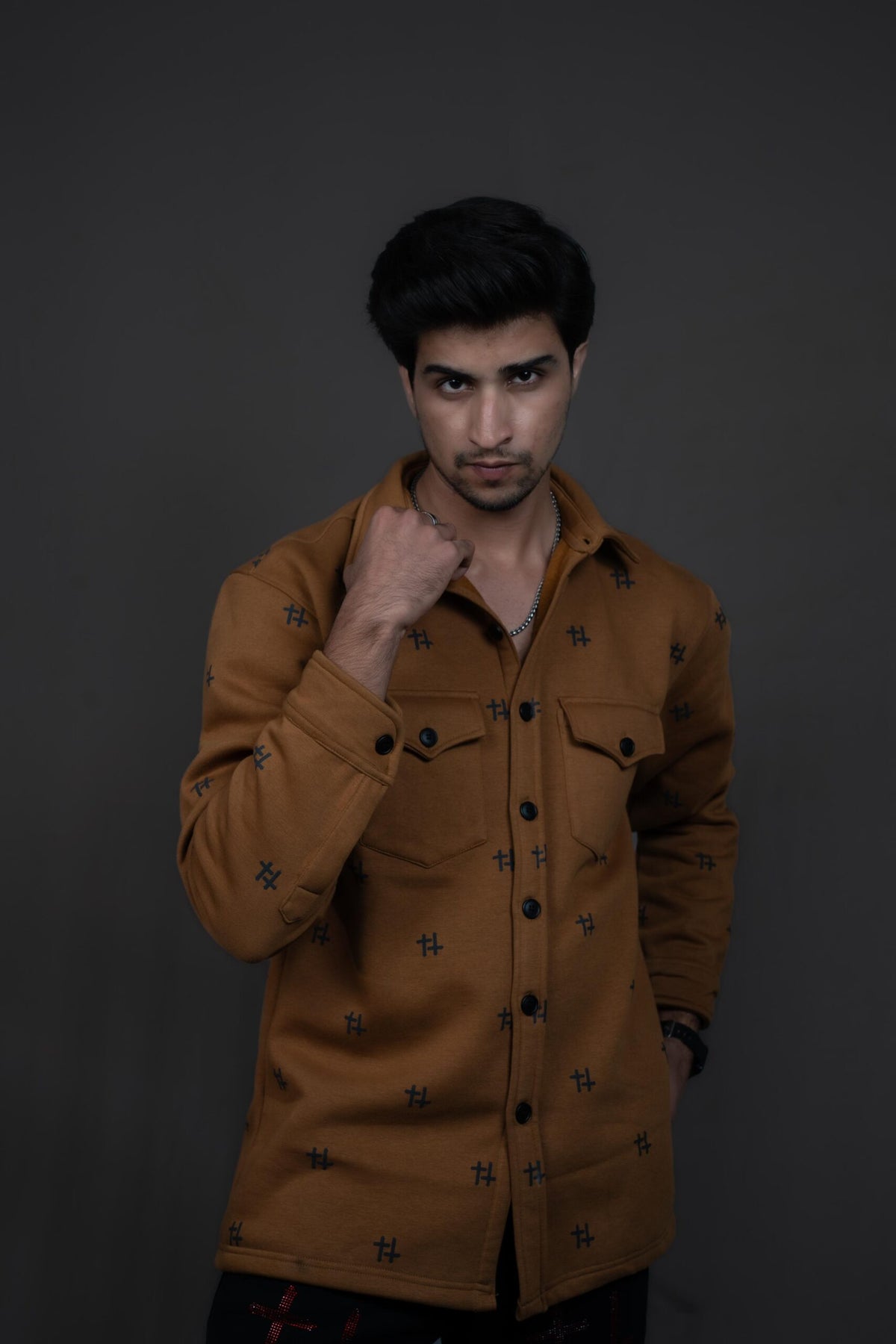 Anti Religious Religious Club ochre jacket by Pavitra Paapi, view 5