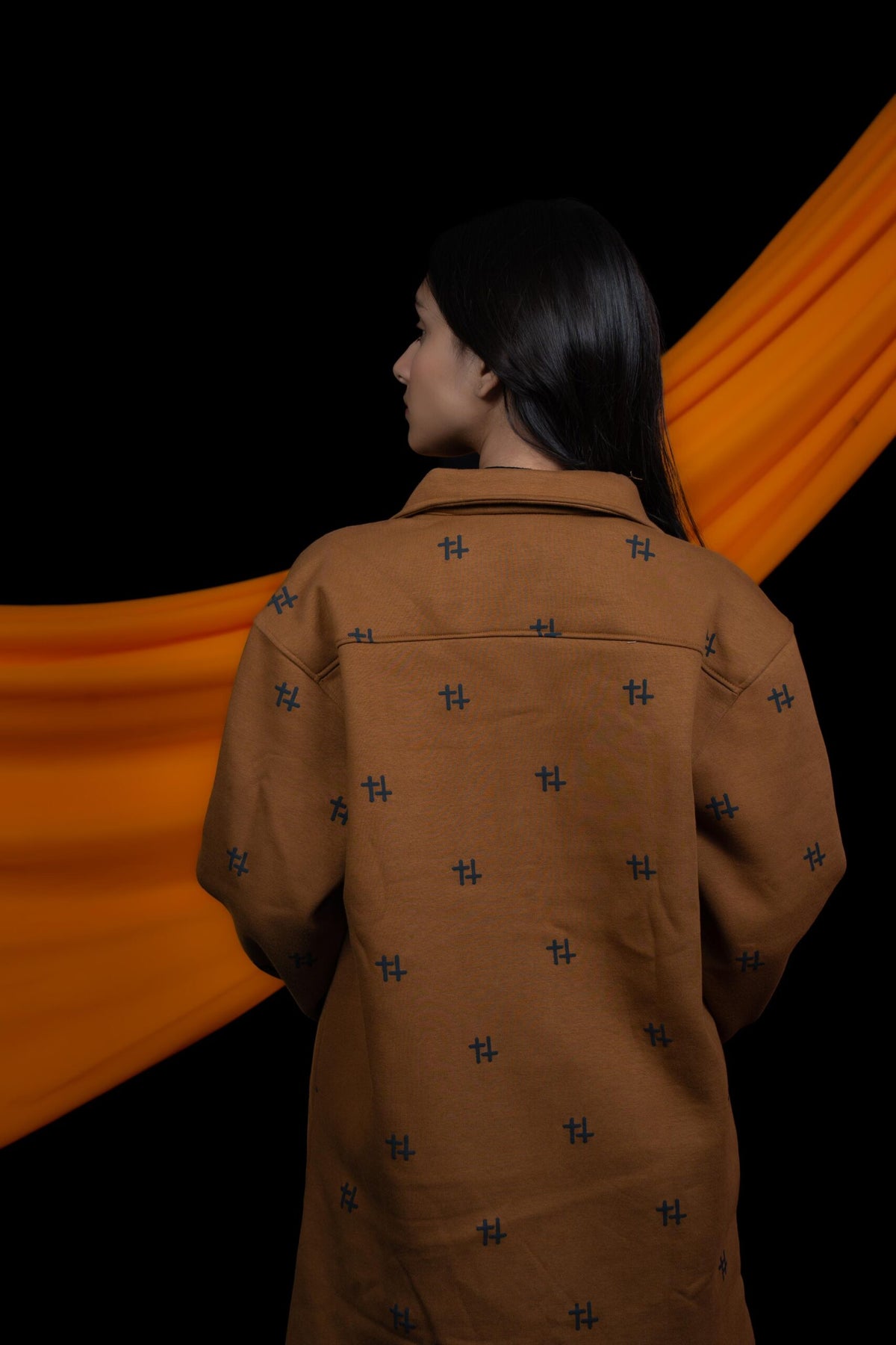 Anti Religious Religious Club ochre jacket by Pavitra Paapi, view 4